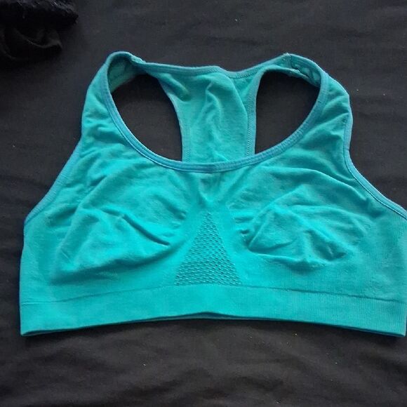 Teal Sports Bra - Picture 1 of 4